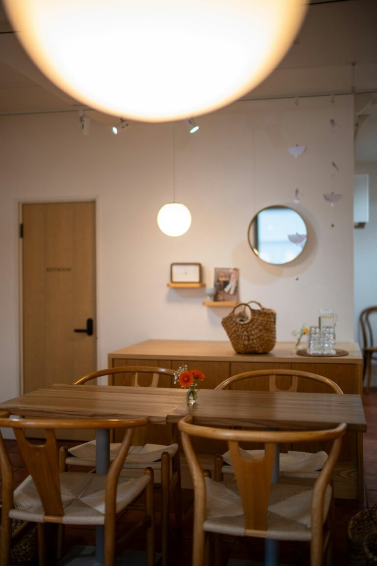 Warm interior lighting creating cozy atmosphere