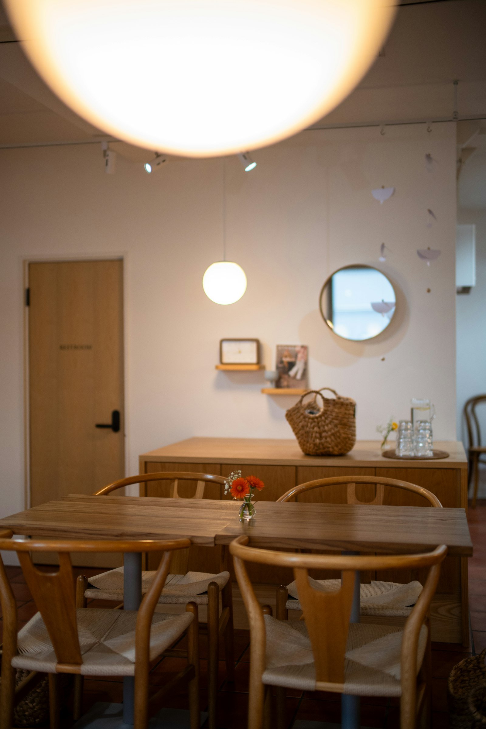 Warm interior lighting creating cozy atmosphere